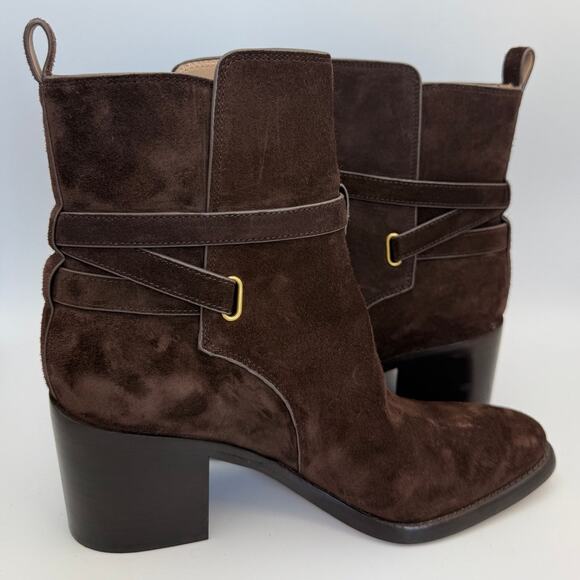 Veronica Beard Shoes - Veronica Beard Sohelia Suede Ankle Chelsea Boots size 10 chocolate brown